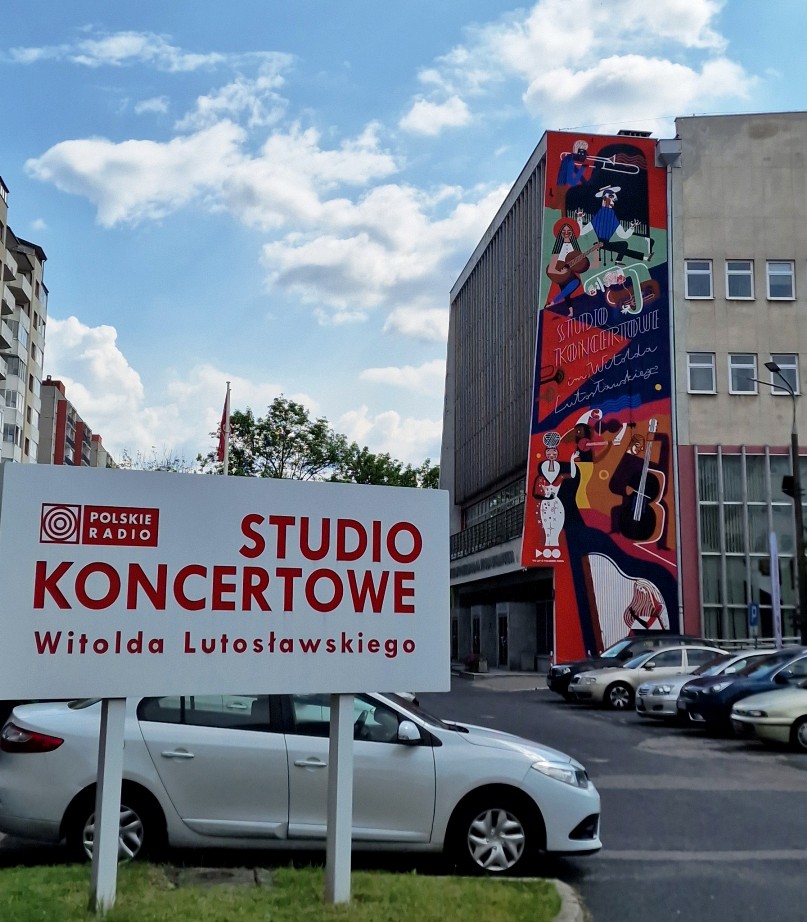 Valentina Seferinova at Polish National Radio studios in Warsaw